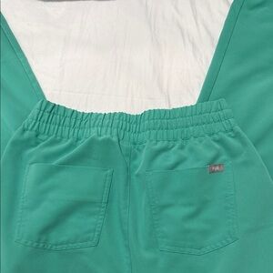 Figs Teal Scrub Pants with Elastic Waistband